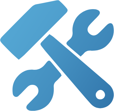 Tools icon representing equipment setup, configuration, and maintenance within Sunlync software.