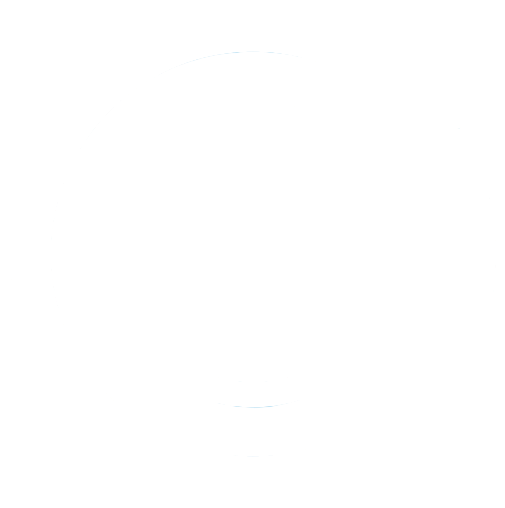 White circular Sunlync icon symbol representing innovation, connectivity, and technology integration